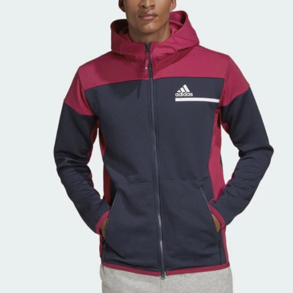 adidas Mens Z.N.E AEROREADY Athletics Full Zip Sweatshirt Hoodie Jacket NWOT